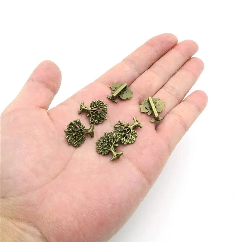 10 Pcs for 10mm flat leather,Antique Brass Tree of Life jewelry supplies jewelry finding D-1-10-64