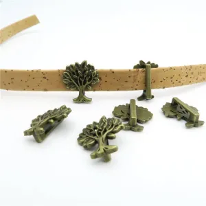 10 Pcs for 10mm flat leather,Antique Brass Tree of Life jewelry supplies jewelry finding D-1-10-64