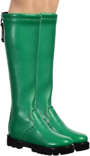 1/6 Scale Female Soldier Model Figure Doll Shoes Flat Boots WK02 for 12" Movable Doll Action Figure，Doll Miniatures Accessories Doll(Green)