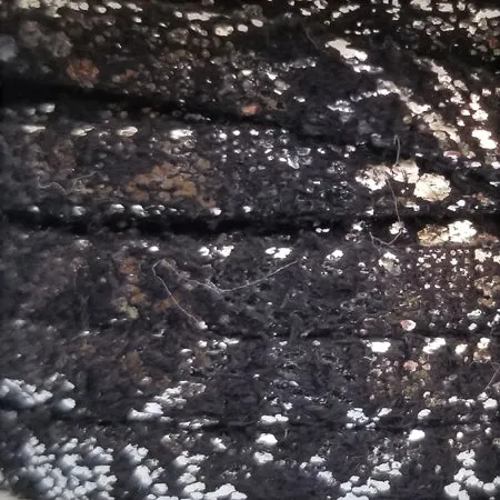 5 mm flat silver/black shimmery leather