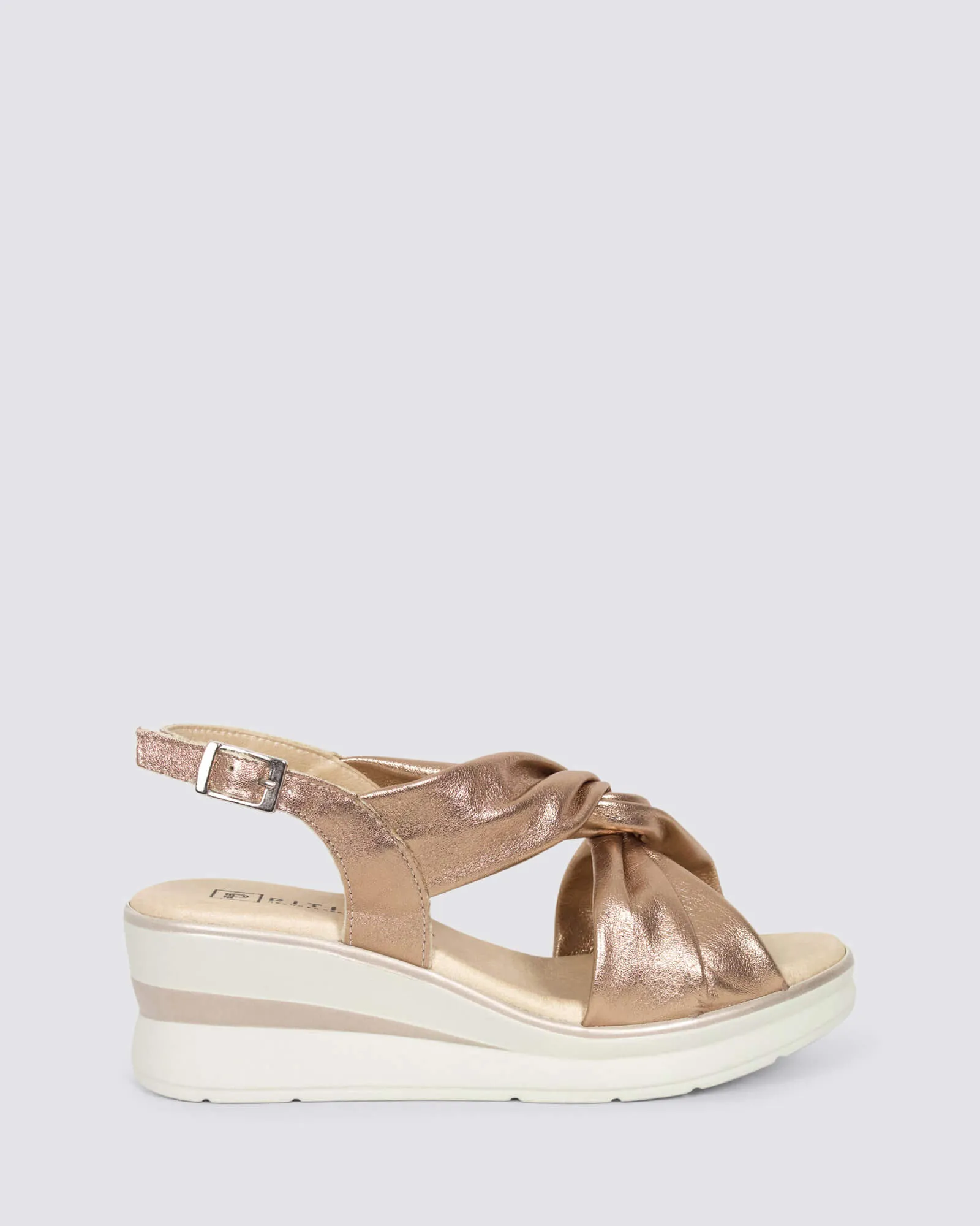 5611 WEDGE SANDALS NUDE LEATHER
