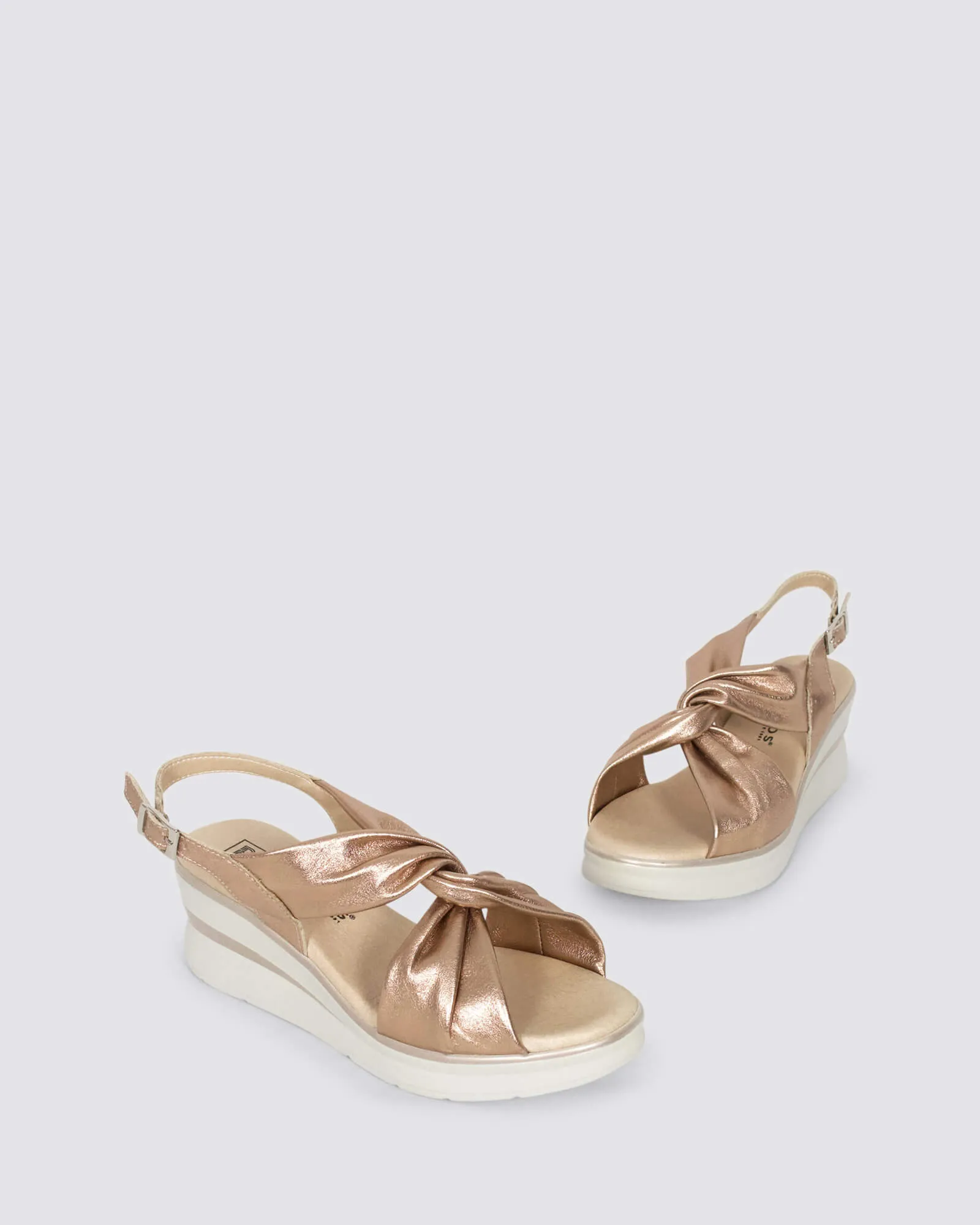 5611 WEDGE SANDALS NUDE LEATHER