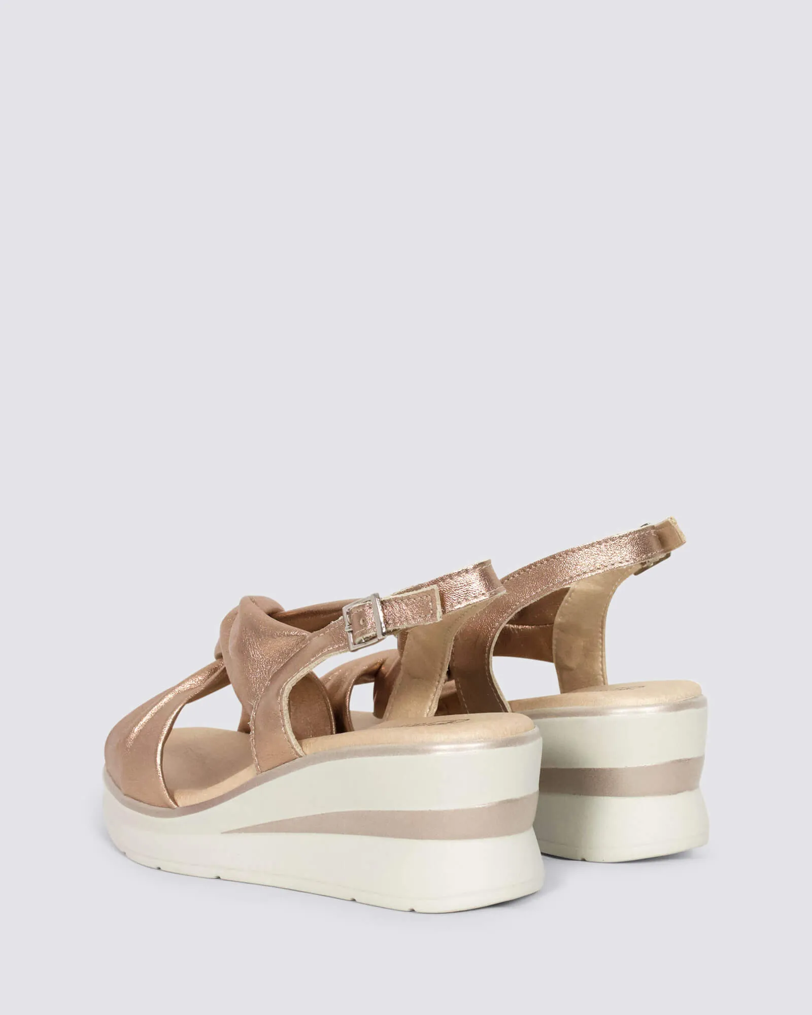 5611 WEDGE SANDALS NUDE LEATHER