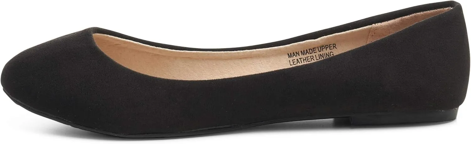 Alpine Swiss Womens Pierina Round Toe Ballet Flats