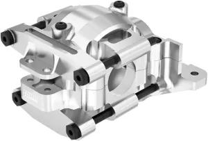 Aluminum 7075 Alloy Rear Upper and Lower Bulkhead for Traxxas 1:16 Mini Maxx 4WD 107154-1 / Mini XRT VXL-3S 108076-1 Monster Truck Upgrades - Silver