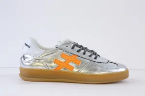 ANOTHER TREND - A032.M3.41 LACED FASHION TRAINER - SILVER LEATHER