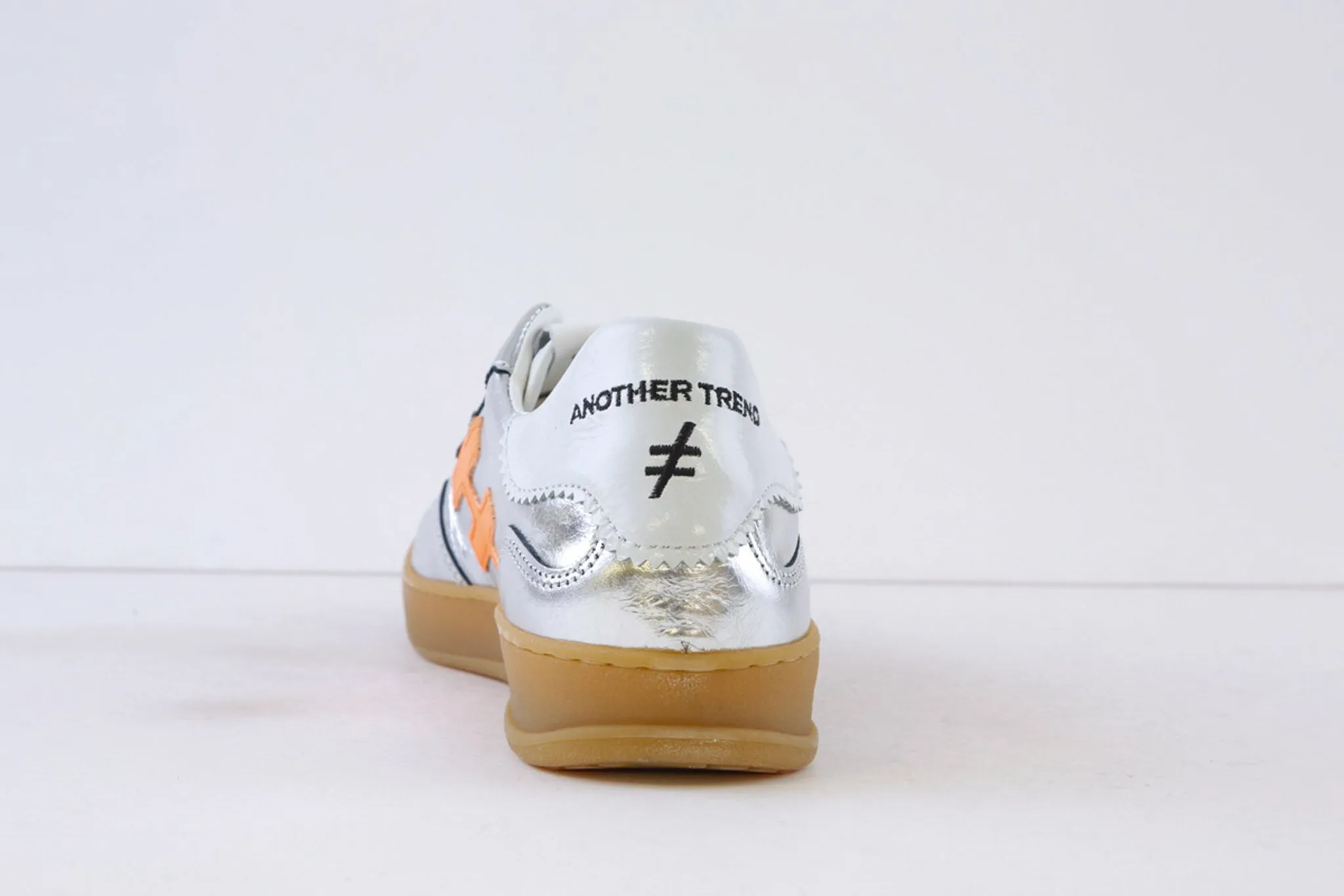 ANOTHER TREND - A032.M3.41 LACED FASHION TRAINER - SILVER LEATHER