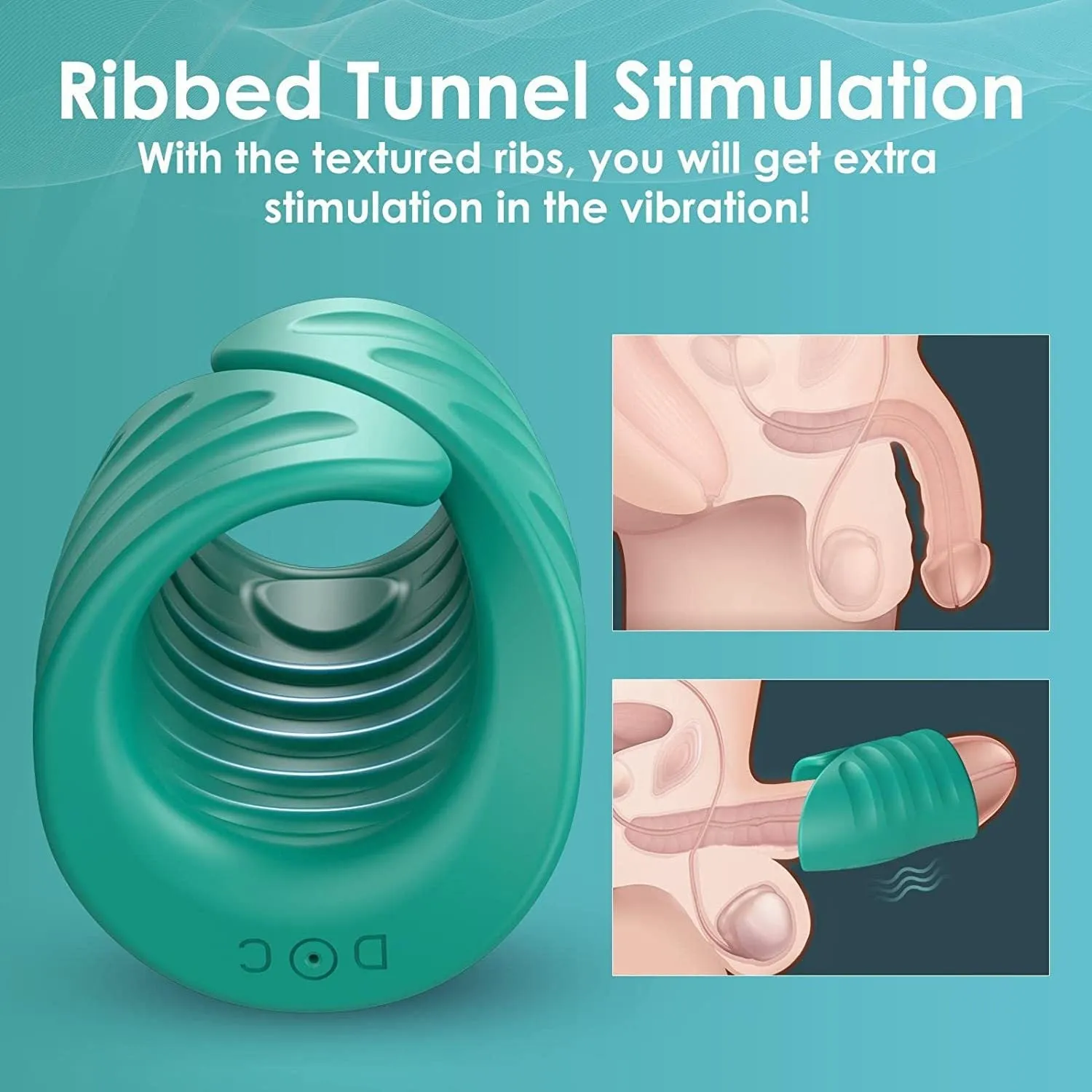 APP Control Male Delay Trainer Masturbator Penis Training Glans Trainer Stimulator Vibrator with APP Control Delay Cock