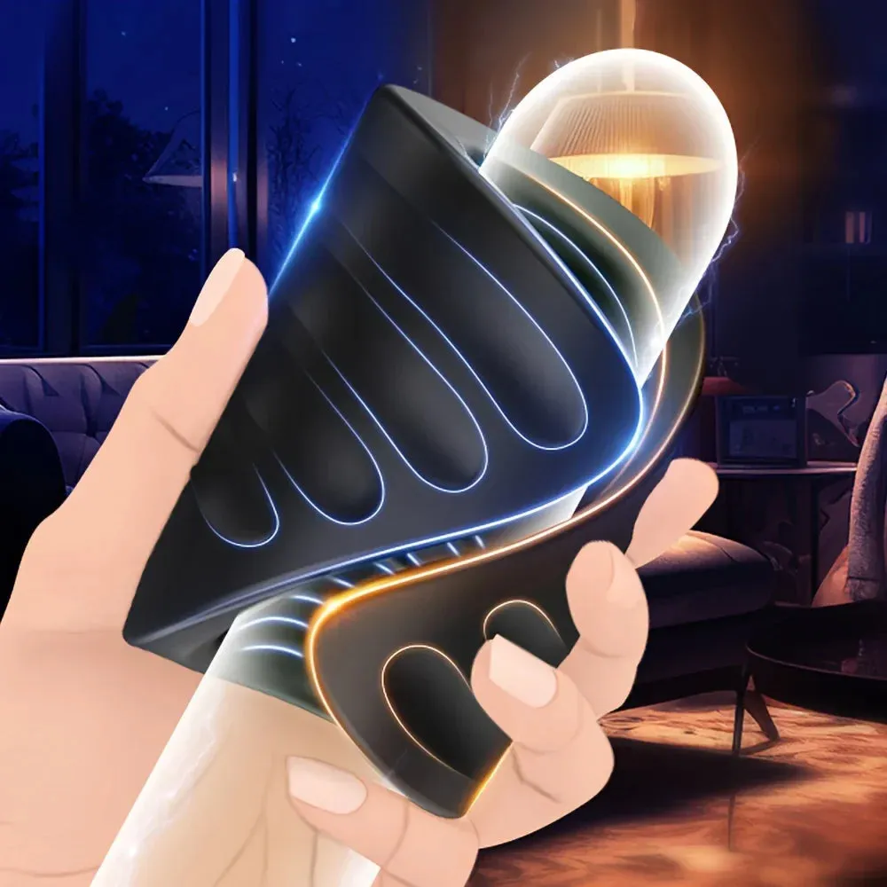 APP Control Male Delay Trainer Masturbator Penis Training Glans Trainer Stimulator Vibrator with APP Control Delay Cock