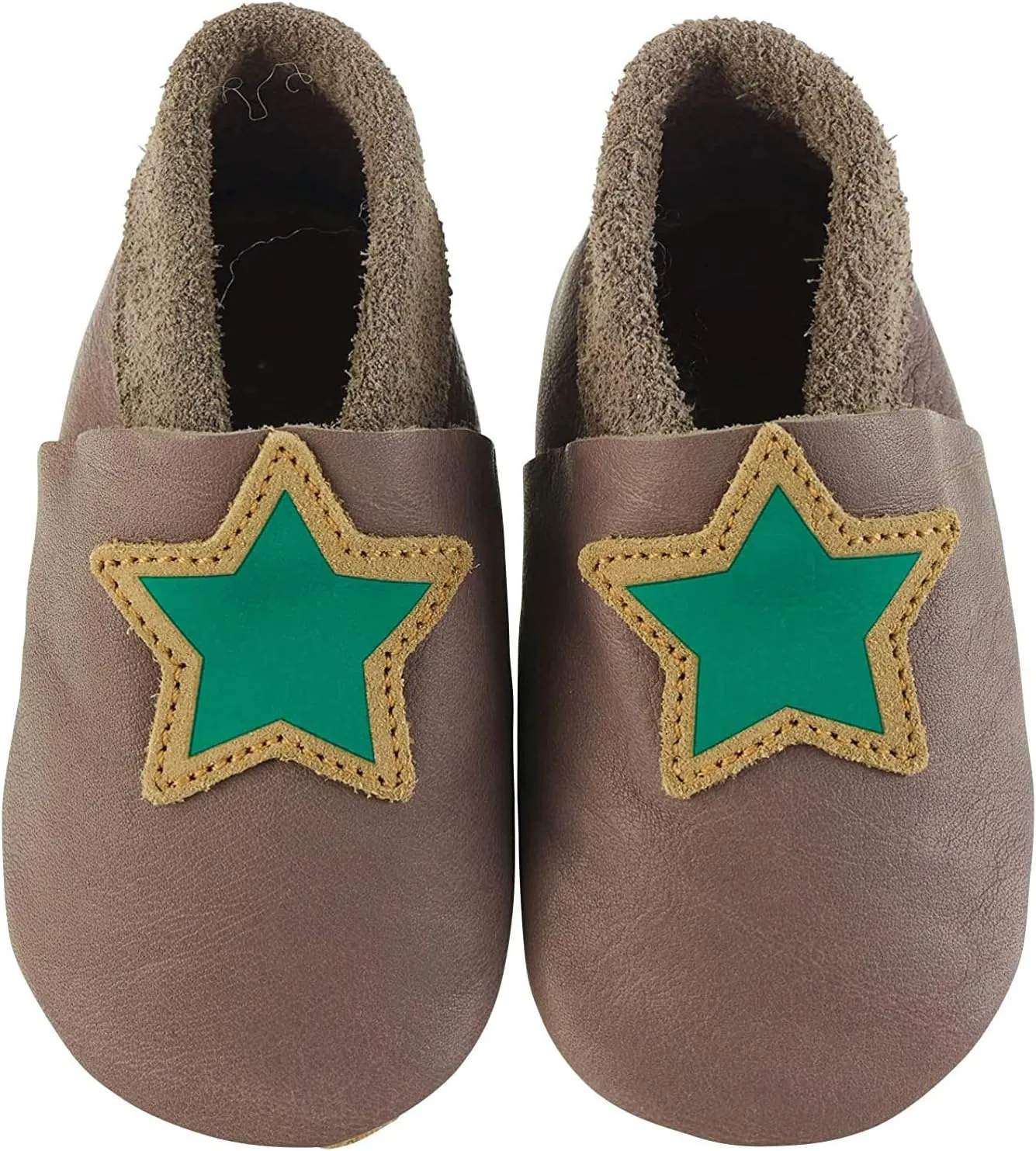 Baby-Krabbelschuh Leather boys Flat slippers.