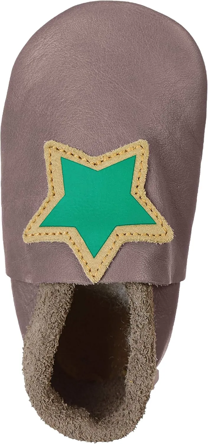 Baby-Krabbelschuh Leather boys Flat slippers.