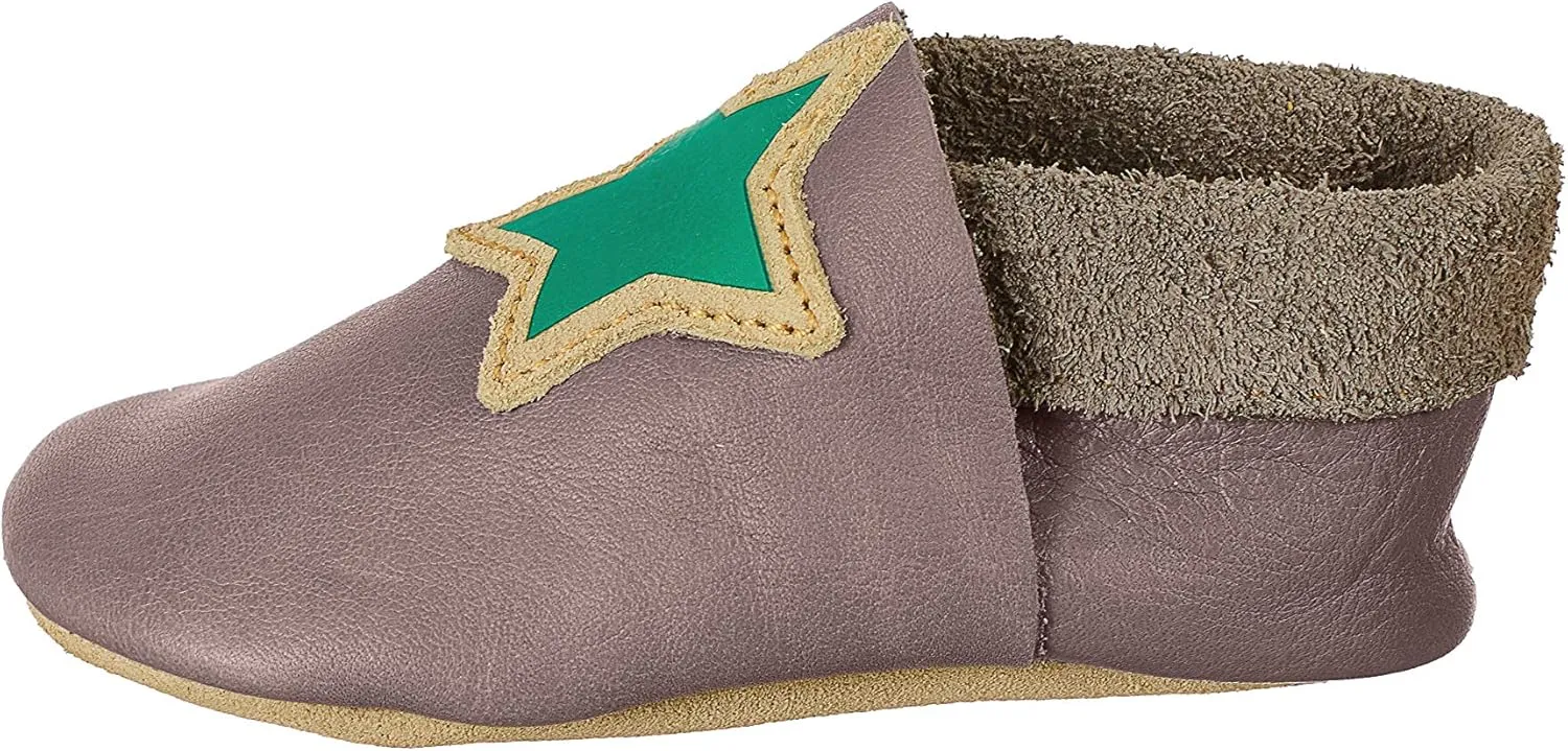 Baby-Krabbelschuh Leather boys Flat slippers.
