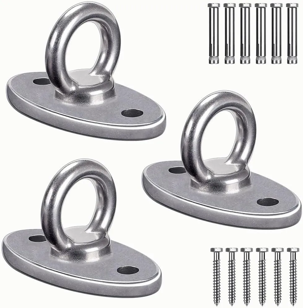 BeneLabel Wall Ceiling Mount Bracket for Suspension Strap Trainer, 2800lb Capacity, Body Weight Strength Training Systems, Aerial Yoga Swing, Resistance Band,Hammock,Battle Rope, Boxing Equipment