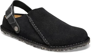 Birkenstock LUTRY PREMIUM SUEDE SUEDE LEATHER WOMENS CLOGS Black 36 US 5-5.5