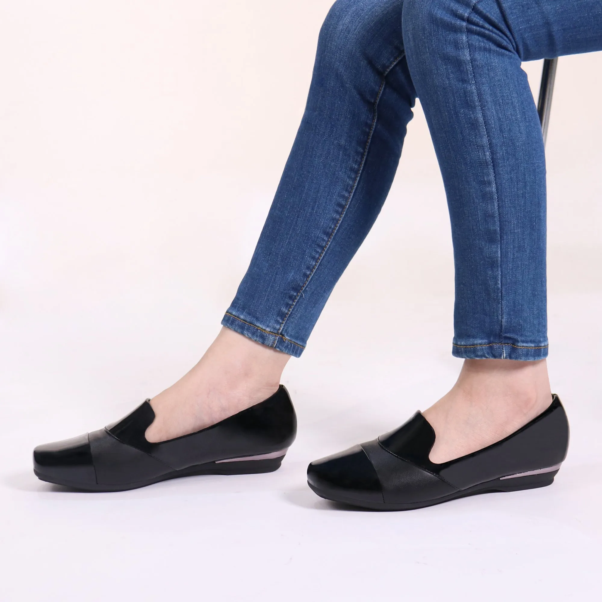 Black Loafer Dress-Luna