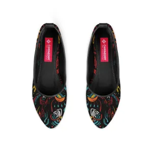 Black Round Toe Shoe Looming