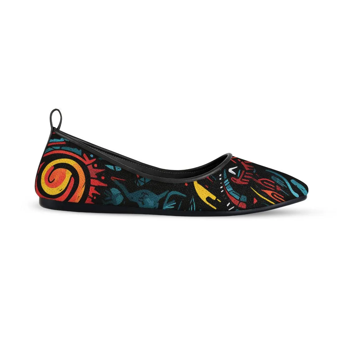Black Round Toe Shoe Looming