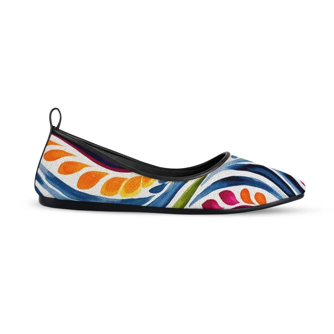 Black Round Toe Shoe Stipples