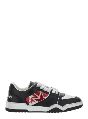 Black Sneakers With Distressed Effect