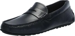BOSS Men's Noel Grainy Leather Moccasins