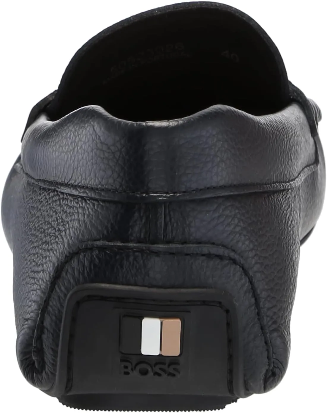 BOSS Men's Noel Grainy Leather Moccasins
