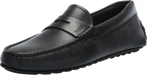 BOSS Men's Noel Grainy Leather Moccasins