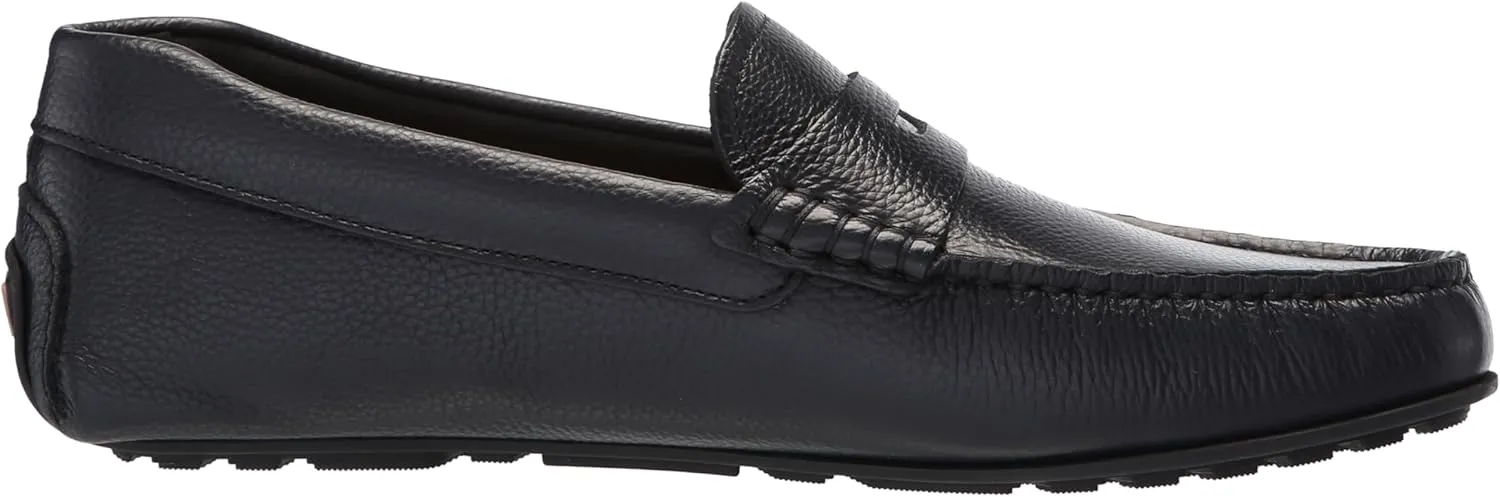 BOSS Men's Noel Grainy Leather Moccasins