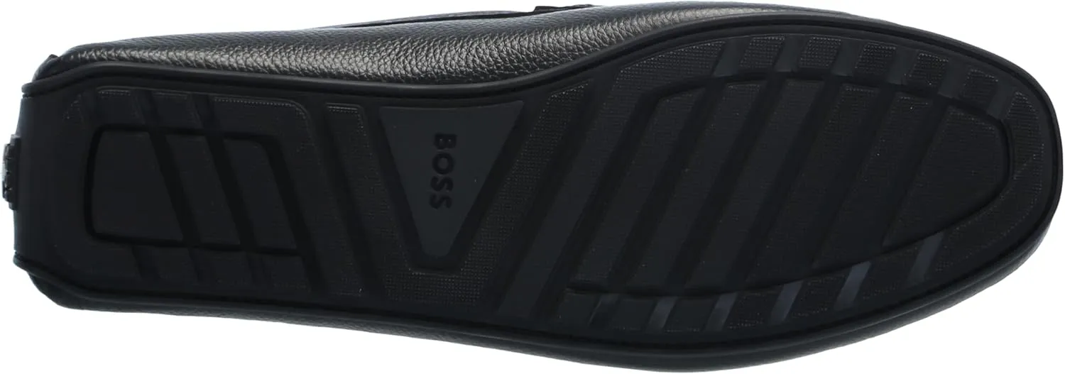 BOSS Women's Noel Grainy Leather Moccasins