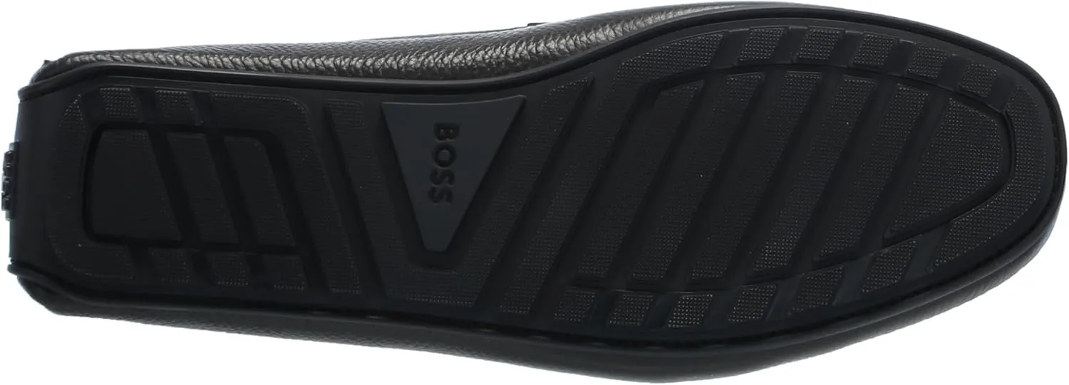 BOSS Women's Noel Grainy Leather Moccasins