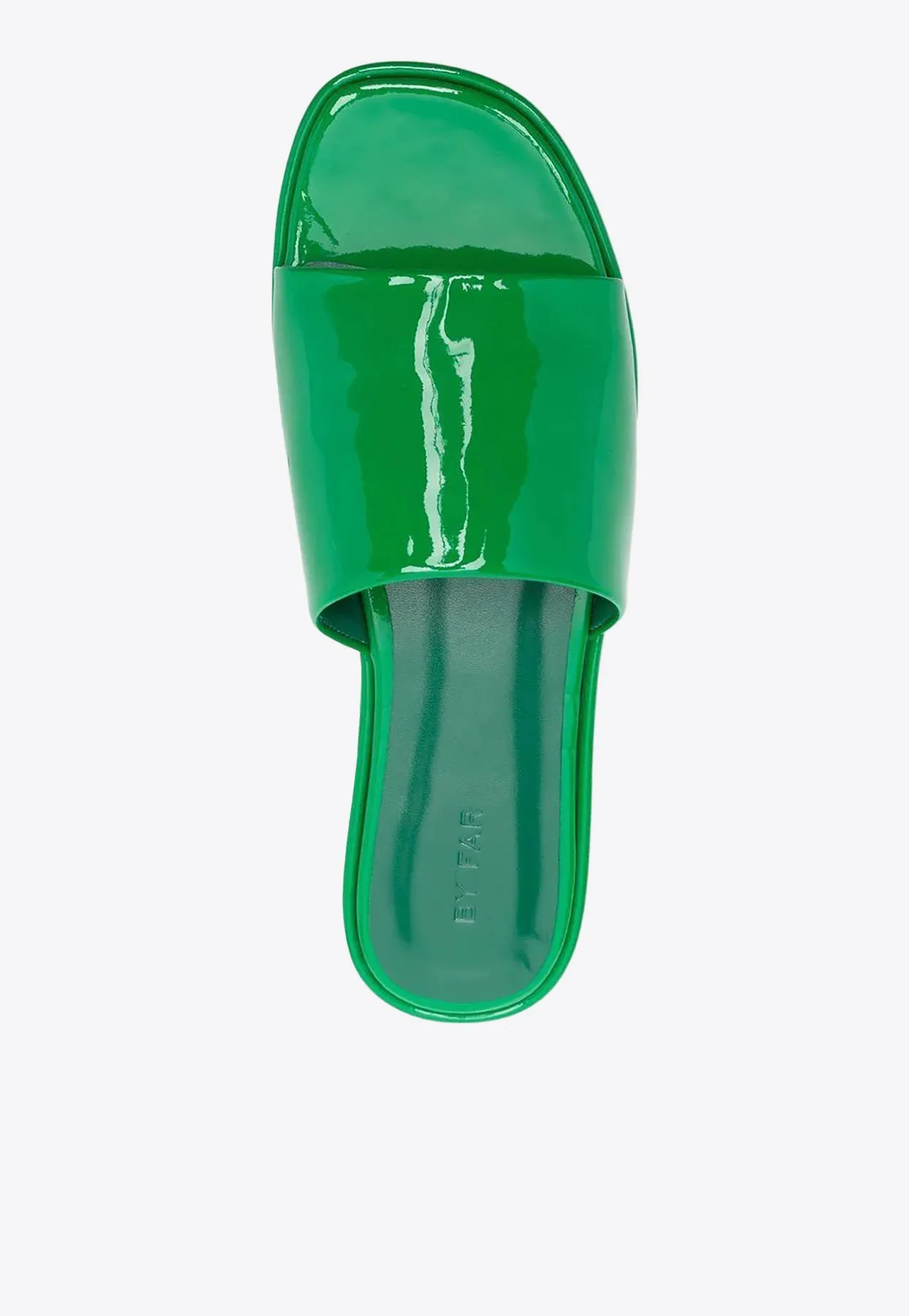 Cala Patent Leather Flat Sandals