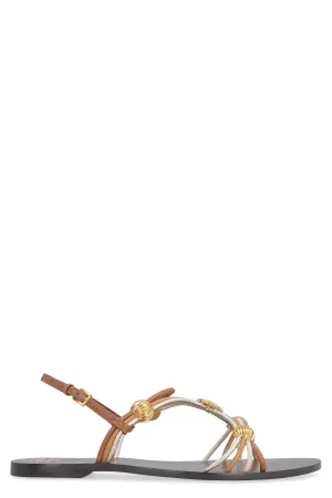 Capri leather flat sandals