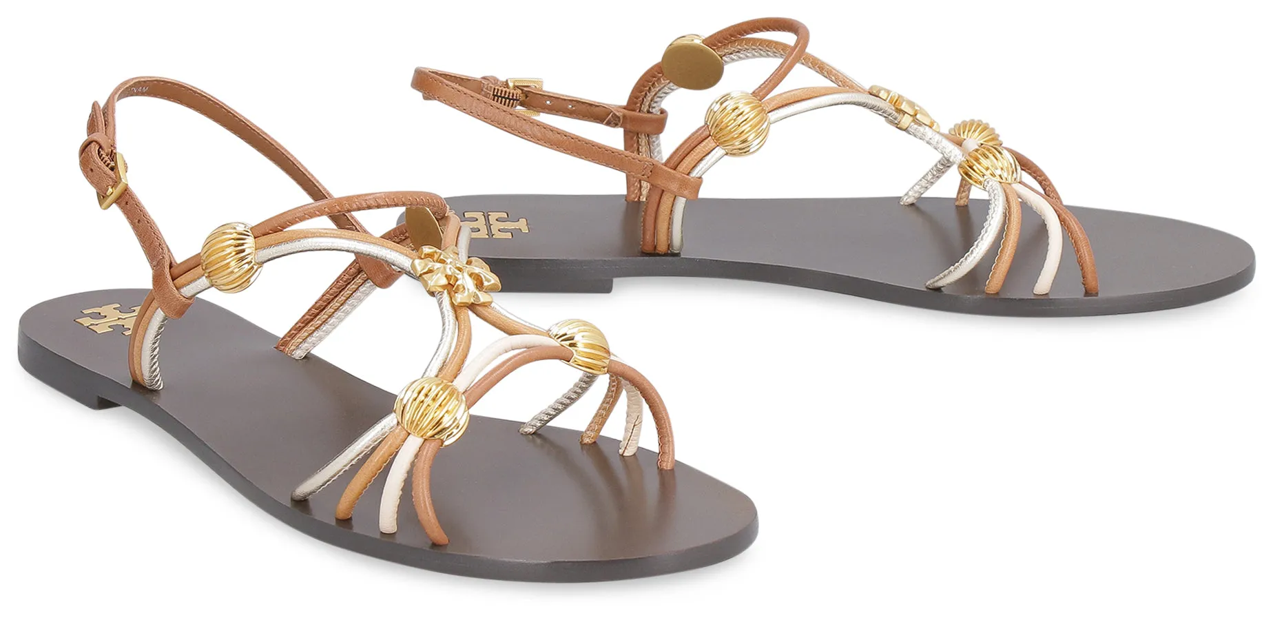 Capri leather flat sandals