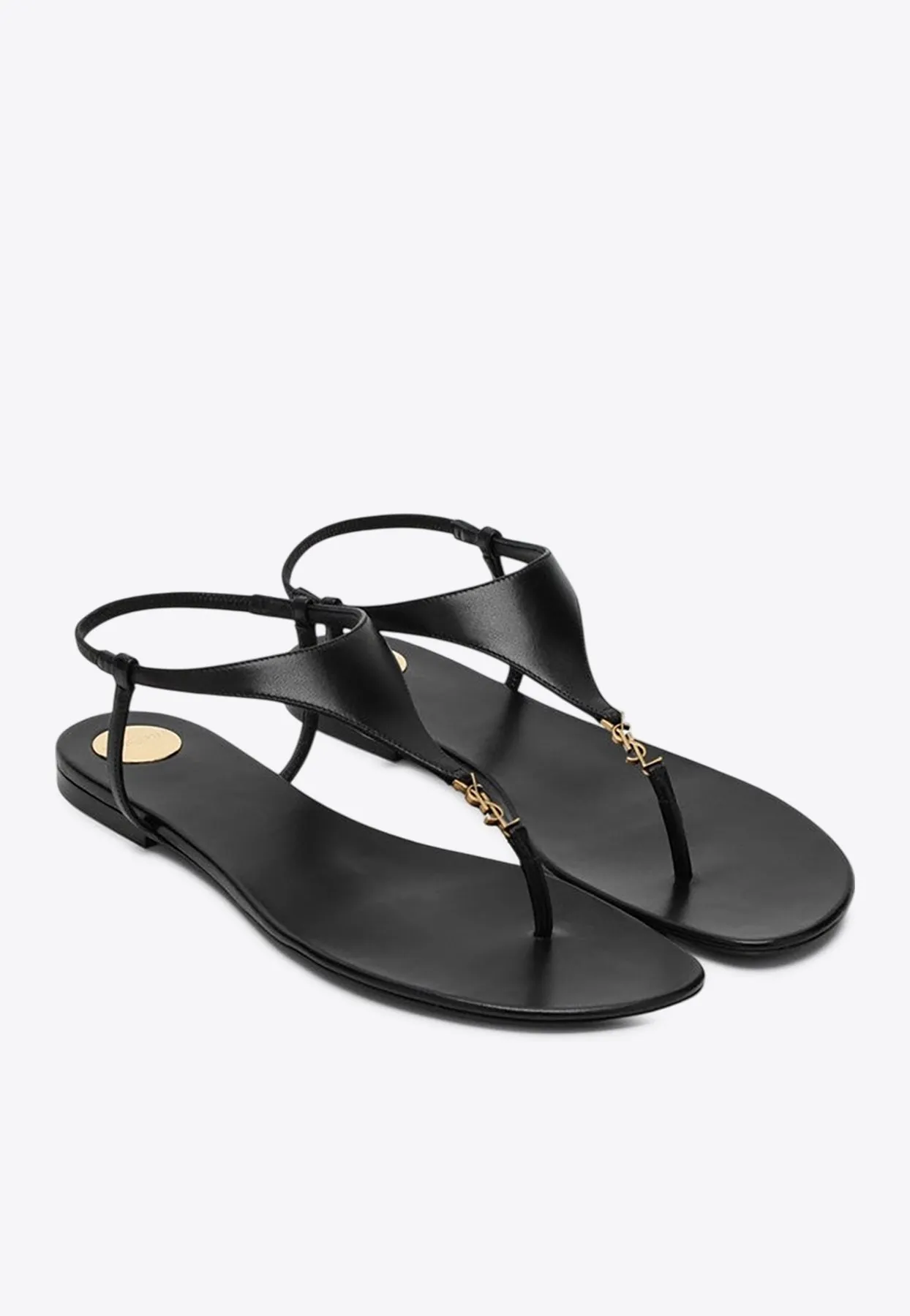 Cassandra Leather Flat Sandals
