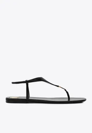 Cassandra Leather Flat Sandals