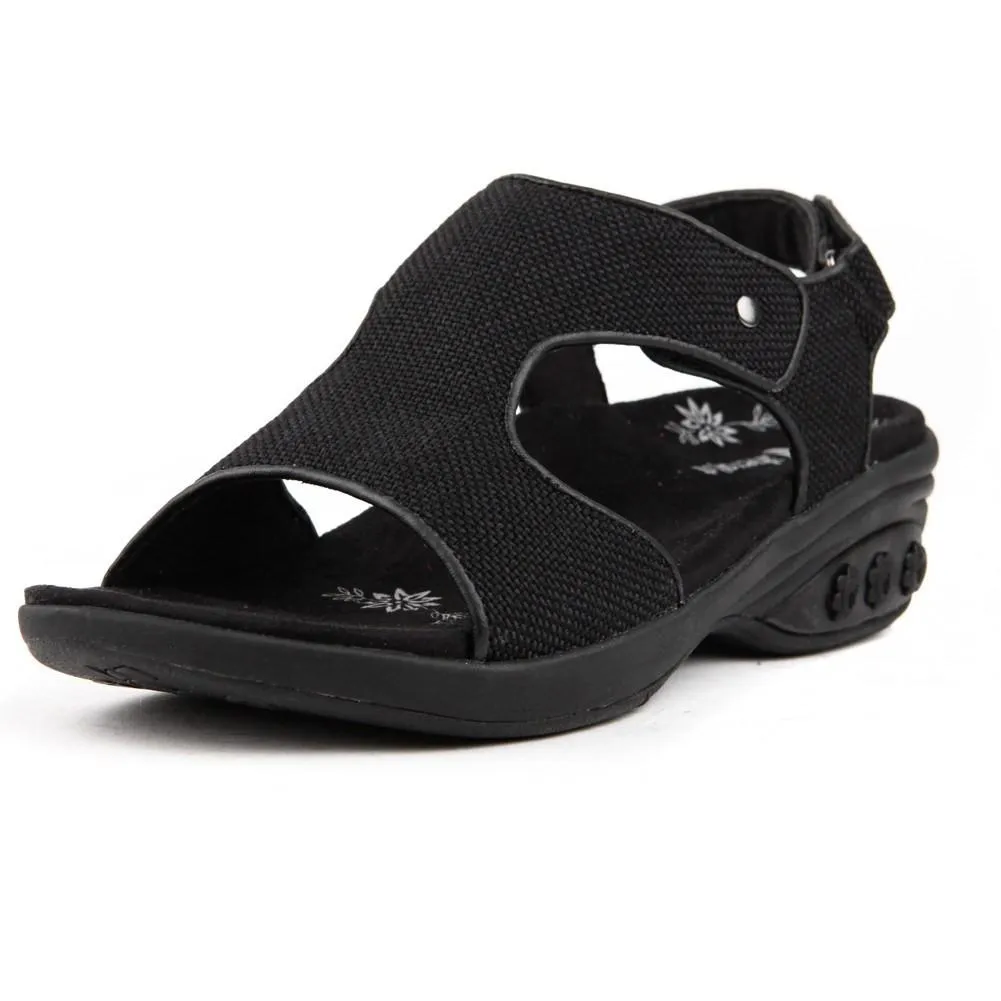 Cassandra Women's Fabric Adjustable Strap Wedge Sandal