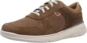 Clarks Men's Gaskill Vibe Trainers, Dark Tan Combination, 13 Men