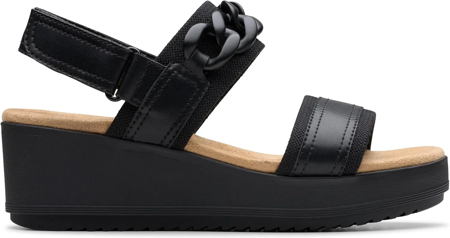 Clarks Women's Wrenly Eve Wedge Sandals