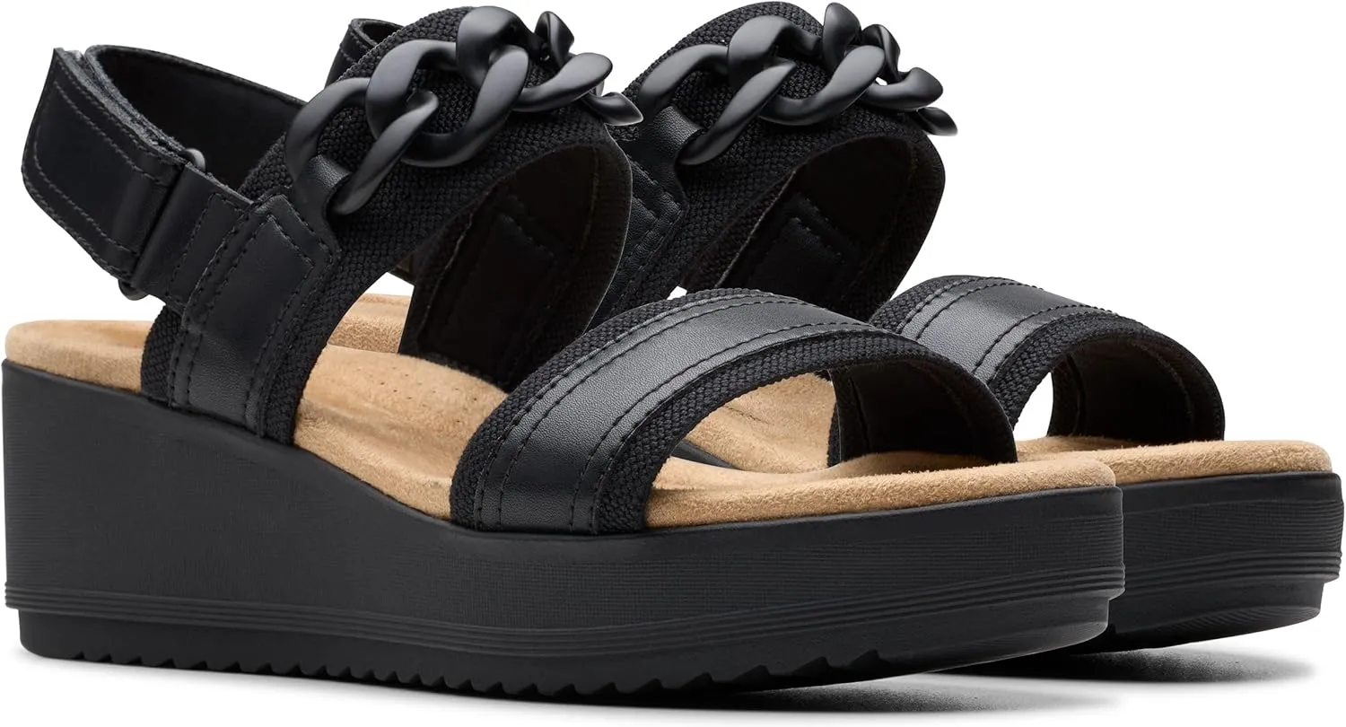 Clarks Women's Wrenly Eve Wedge Sandals