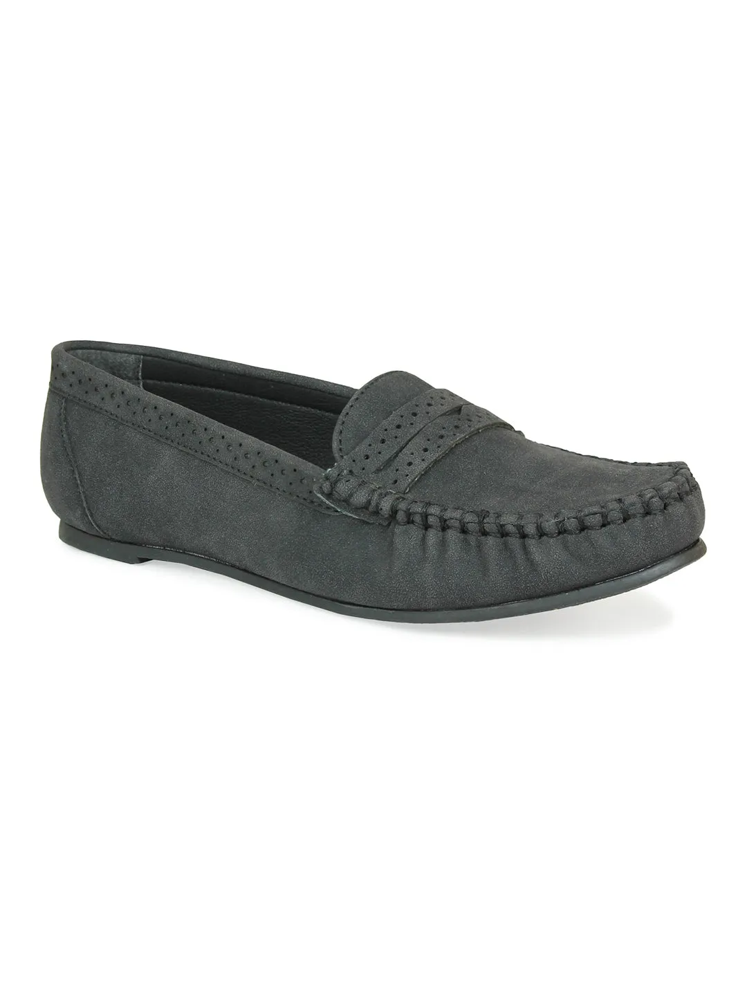 Classic Mocassins With Laser Details