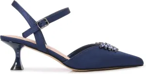 CLASSY Satin Jewel Ornament Sandal