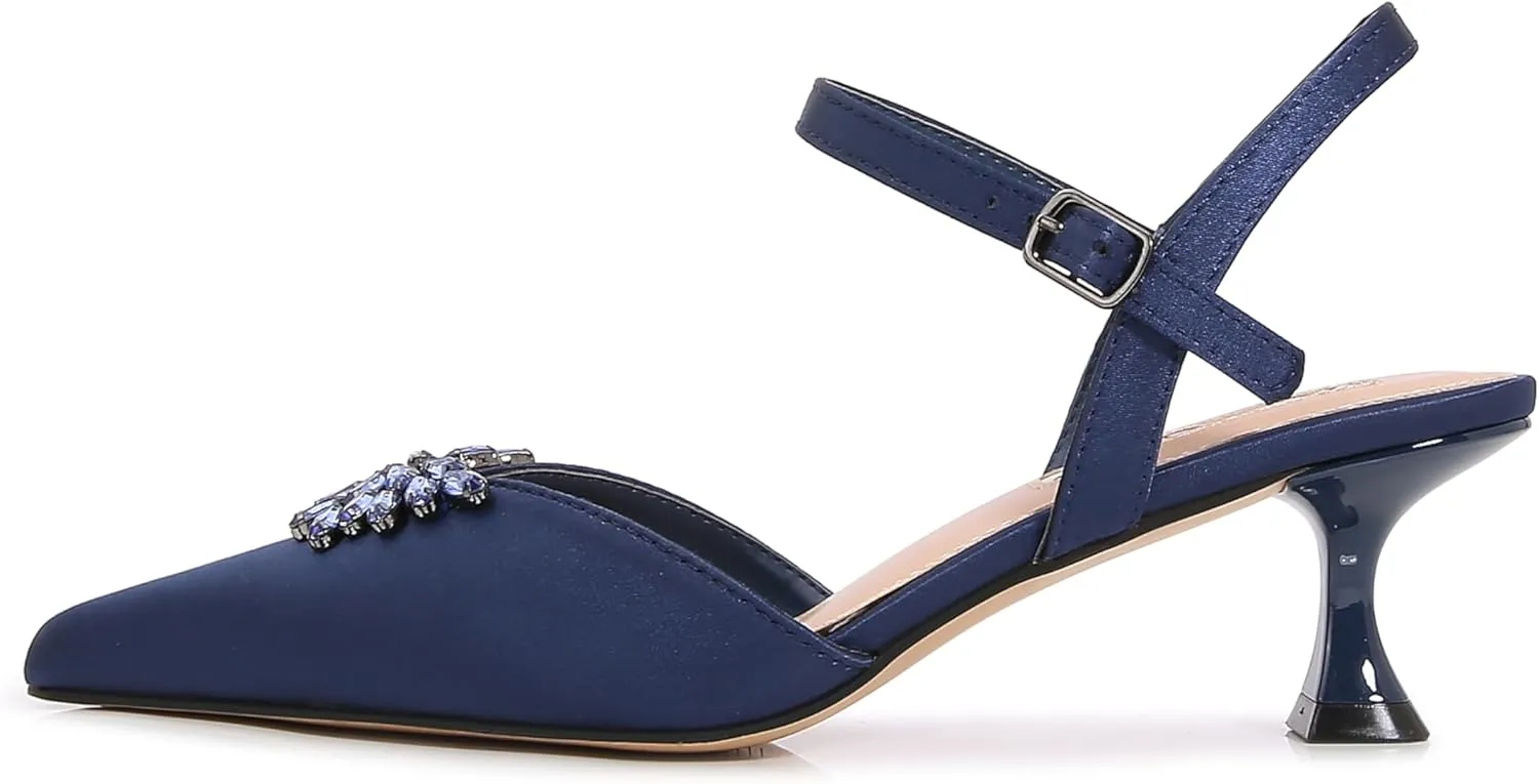 CLASSY Satin Jewel Ornament Sandal