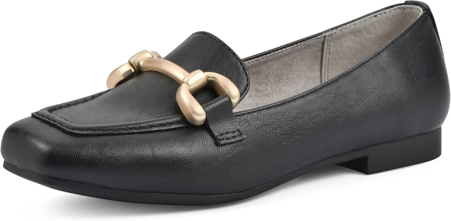 CLIFFS BY WHITE MOUNTAIN Women's Bestow Moc-Toe Loafer Flat