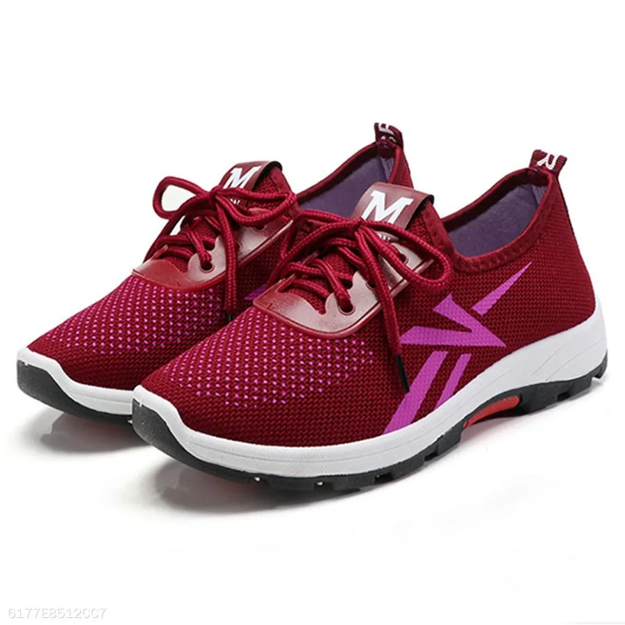 Color Block  Flat  Criss Cross  Round Toe  Casual Sneakers
