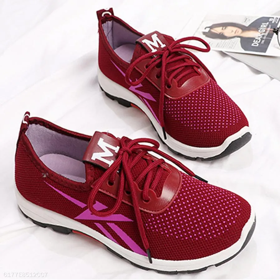Color Block  Flat  Criss Cross  Round Toe  Casual Sneakers
