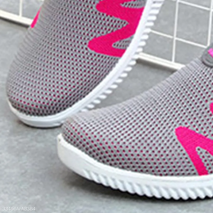 Color Block  Flat  Mesh  Round Toe  Casual Sneakers