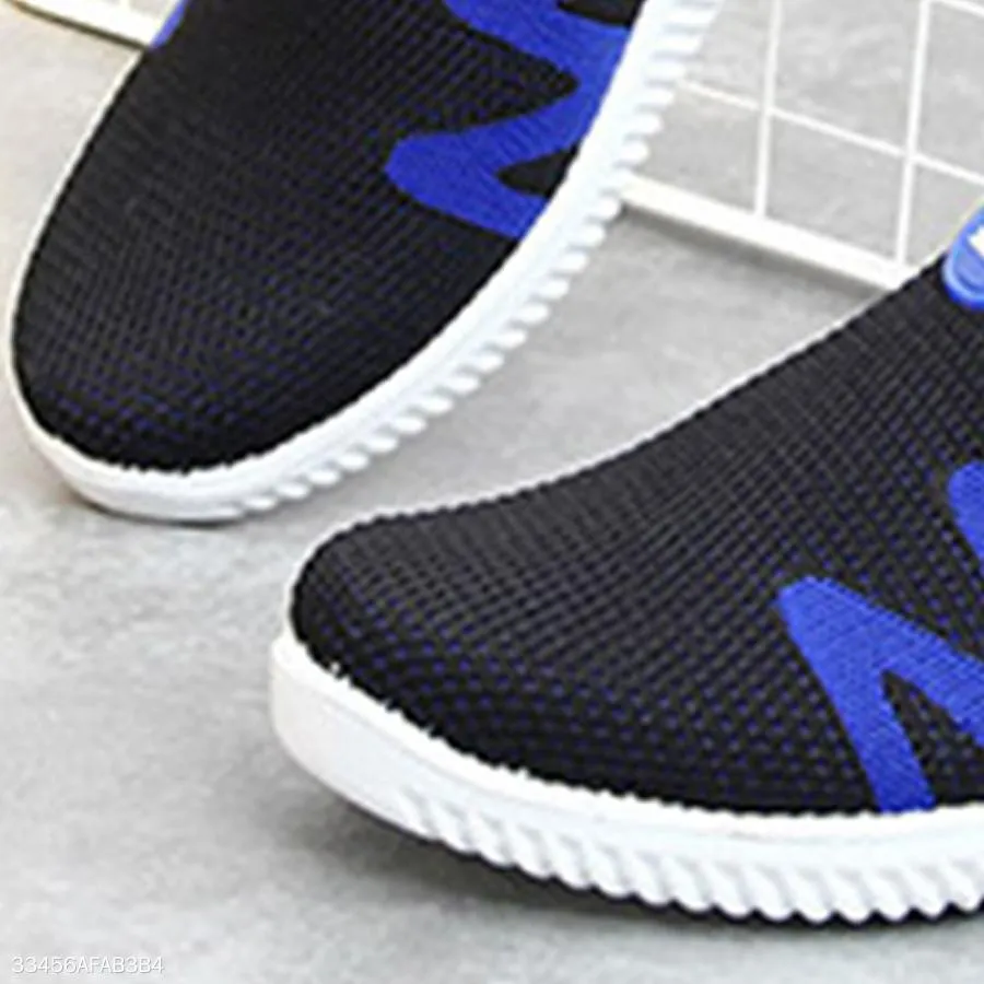 Color Block  Flat  Mesh  Round Toe  Casual Sneakers