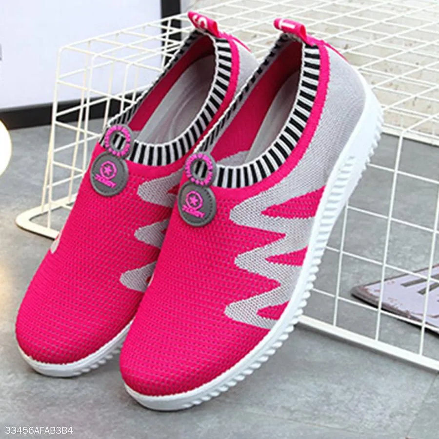 Color Block  Flat  Mesh  Round Toe  Casual Sneakers