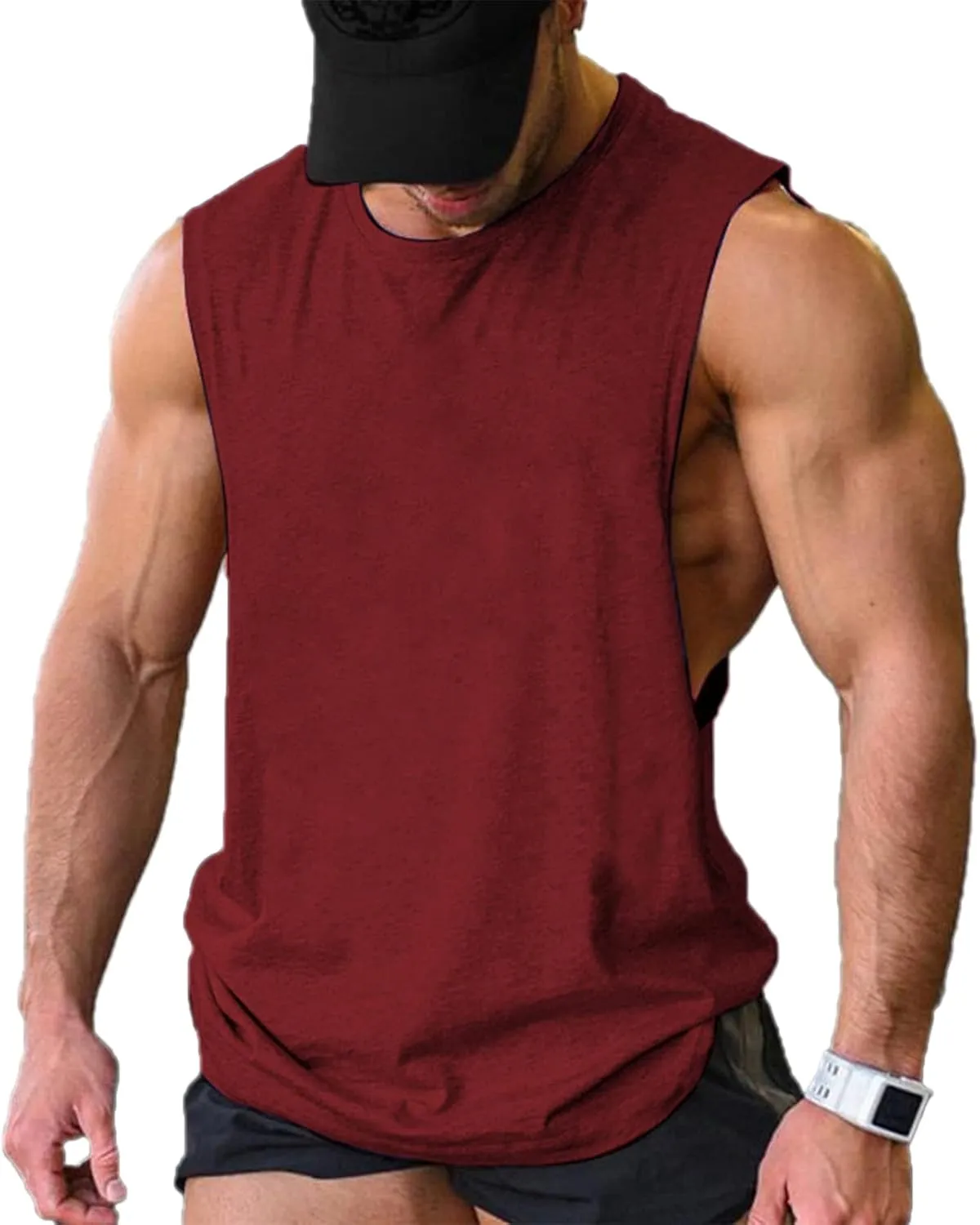 COOFANDY Men Workout Tank Top Gym Bodybuilding Sleeveless Muscle T Shirts Cut Off Shirts