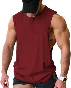 COOFANDY Men Workout Tank Top Gym Bodybuilding Sleeveless Muscle T Shirts Cut Off Shirts