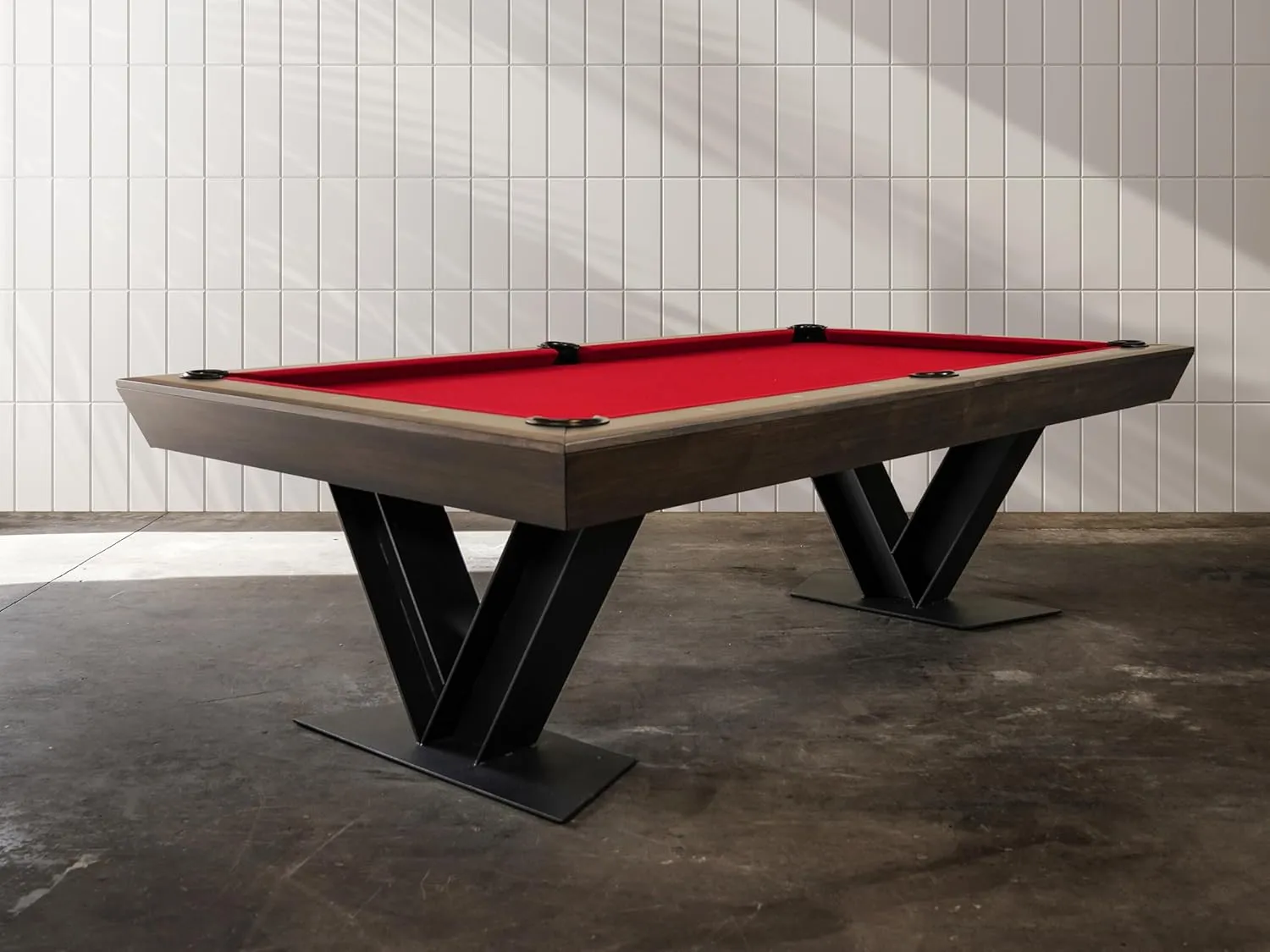 Doc & Holiday - 8 FT Savant Billiard Pool Table - Brown Sugar Finish